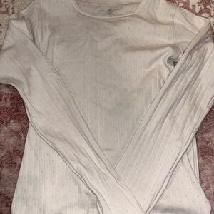 Brandy melville pink pointelle long sleeve